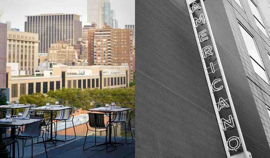 hotel, americano, dining, terrace